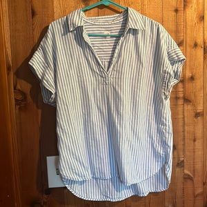 Blue & White Striped Old Navy Top
